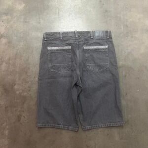 Vintage‎ Y2K baggy Sean John grey wash skater wide leg jorts